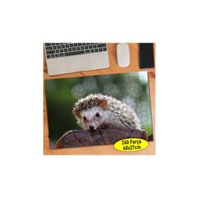 Asilmeydan 456808805 240 Parça Sevimli Küçük Kirpi Puzzle Yapboz Tablo