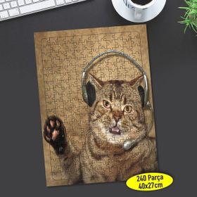 Asilmeydan 456813918 240 Parça Müşteri Hizmetleri Kedi Puzzle Yapboz Tablo