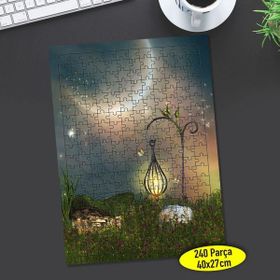 Asilmeydan 457233585 240 Parça Sihirli Gece Işığı Puzzle Yapboz Tablo