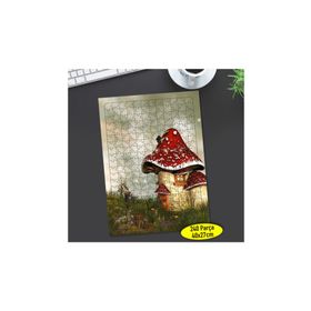 Asilmeydan 457238695 240 Parça Sihirli Dünya Mantar Ev Puzzle Yapboz Tablo