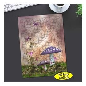 Asilmeydan 457242683 240 Parça Sihirli Dünya Mantarları Puzzle Yapboz Tablo