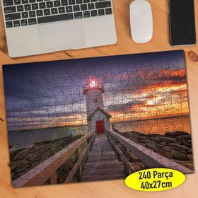 Asilmeydan 457249705 240 Parça Işıklı Fener Yolu Puzzle Yapboz Tablo