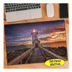 Asilmeydan 457249705 240 Parça Işıklı Fener Yolu Puzzle Yapboz Tablo