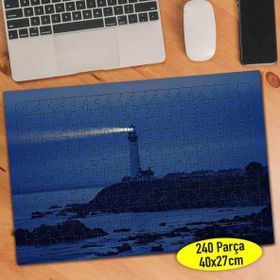 Asilmeydan 457249861 240 Parça Karanlık Fener Sahili Puzzle Yapboz Tablo