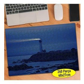 Asilmeydan 457249861 240 Parça Karanlık Fener Sahili Puzzle Yapboz Tablo