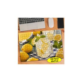 Asilmeydan 457267089 240 Parça Buzlu Limonata Sunum Puzzle Yapboz Tablo