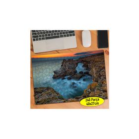 Asilmeydan 457270844 240 Parça Issız Deniz Kıyısı Puzzle Yapboz Tablo