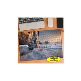 Asilmeydan 457292646 240 Parça Araba Kar Lastiği Puzzle Yapboz Tablo