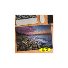 Asilmeydan 457294946 240 Parça Taşlı Sahil Manzarası Puzzle Yapboz Tablo