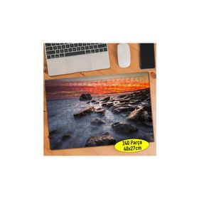 Asilmeydan 457296568 240 Parça Buharlı Deniz Sahil Puzzle Yapboz Tablo