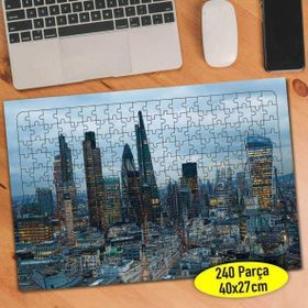 Asilmeydan 457300355 240 Parça Londra Metropol Manzarası Puzzle Yapboz Tablo