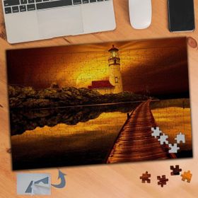 Asilmeydan 457300488 240 Parça Işıklı Deniz Feneri Puzzle Yapboz Tablo