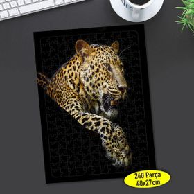 Asilmeydan 457301283 240 Parça Vahşi Doğa Hayvanı Leopar Puzzle Yapboz Tablo