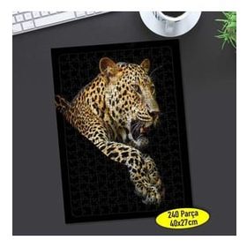 Asilmeydan 457301283 240 Parça Vahşi Doğa Hayvanı Leopar Puzzle Yapboz Tablo