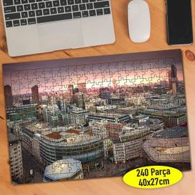 Asilmeydan 457303577 240 Parça Akşam Şehir Manzarası Puzzle Yapboz Tablo