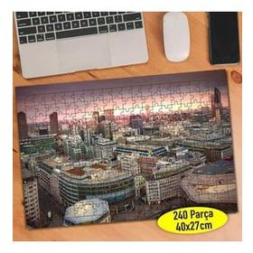 Asilmeydan 457303577 240 Parça Akşam Şehir Manzarası Puzzle Yapboz Tablo