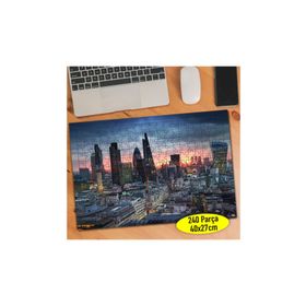 Asilmeydan 457303782 240 Parça Gün Batımı Şehir Görüntüsü Puzzle Yapboz Tablo