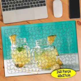 Asilmeydan 457304282 240 Parça Limonata Bardakları Puzzle Yapboz Tablo
