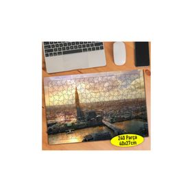 Asilmeydan 457308664 240 Parça Gün Batımı Şehir Manzarası Puzzle Yapboz Tablo