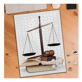 Asilmeydan 457310558 240 Parça Adalet Terazisi Puzzle Yapboz Tablo