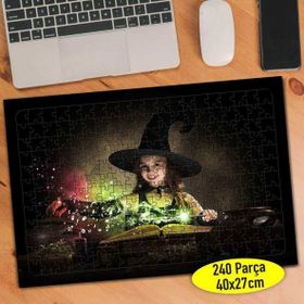 Asilmeydan 457311372 240 Parça Büyü Yapan Cadı Kız Puzzle Yapboz Tablo