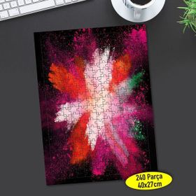 Asilmeydan 457318552 240 Parça Dağılan Renkli Tozlar Puzzle Yapboz Tablo