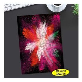 Asilmeydan 457318552 240 Parça Dağılan Renkli Tozlar Puzzle Yapboz Tablo