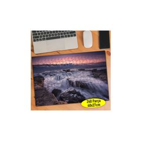 Asilmeydan 457326389 240 Parça Gün Batımı Akarsu Manzarası Puzzle Yapboz Tablo