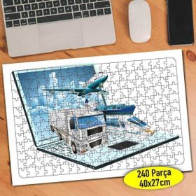 Asilmeydan 457330013 240 Parça Lojistik Sanal Dünya Puzzle Yapboz Tablo