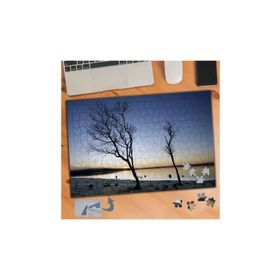 Asilmeydan Ağaçlar Ve Gün Batımı Manzarası 240 Parça Puzzle Yapboz Tablo