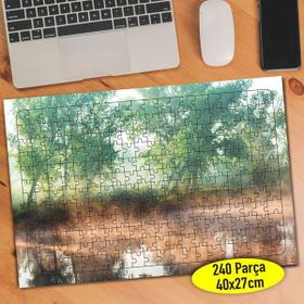 Asilmeydan Ağaçlı Orman Yolu 240 Parça 27x40 cm  Puzzle Yapboz Tablo