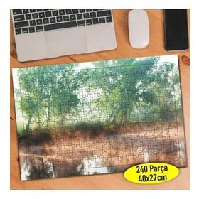 Asilmeydan Ağaçlı Orman Yolu 240 Parça 27x40 cm  Puzzle Yapboz Tablo