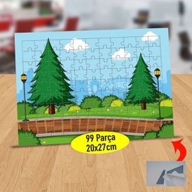 Asilmeydan Ağaçlı Park Yolu 99 Parça Puzzle Yapboz Tablo