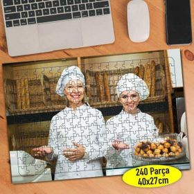 Asilmeydan Aşçı Mutlu Kadınlar 240 Parça 27x40 cm Puzzle Yapboz Tablo