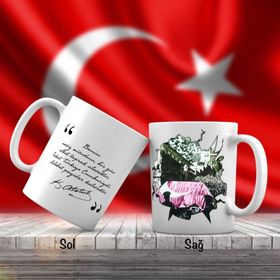 Asilmeydan Asil Hediyelik 10 Kasım 1938 Yas Hüzün Mustafa Kemal Atatürk Atatürk'ün Sözleri Kupa