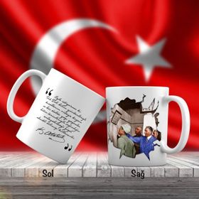 Asilmeydan Asil Hediyelik Baş Öğretmen -Mustafa Kemal Atatürk - Atatürk'ün Sözleri Kupa