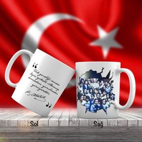 Asilmeydan Asil Hediyelik Baş Öğretmen -Mustafa Kemal Atatürk - Atatürk'ün Sözleri Kupa