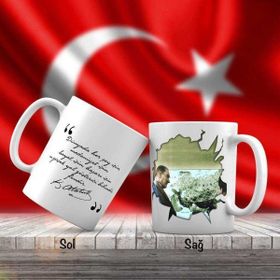 Asilmeydan Asil Hediyelik Baş Öğretmen -Mustafa Kemal Atatürk - Harf Tablosu Atatürk'ün Sözleri Kupa