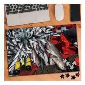 Asilmeydan Balık Avlanma Sezonu 240 Parça 27x40.5 cm Puzzle Yapboz Tablo
