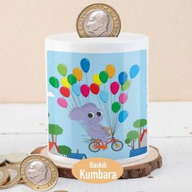 Asilmeydan Balonlu Bisiklette Fil Kumbara