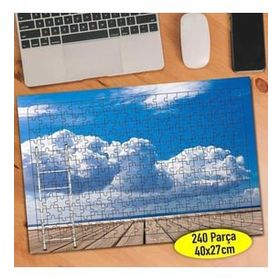 Asilmeydan Beyaz Pamuk Bulutlar 240 Parça 27x40 cm Puzzle Yapboz Tablo