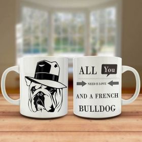 Asilmeydan Buldog Köpek Silüeti Kupa