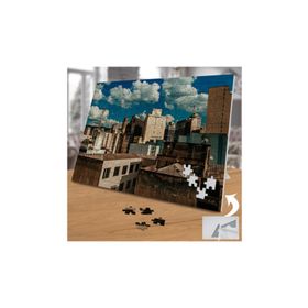 Asilmeydan Bulutlu Gökyüzü Altında Binalar 240 Parça 27x40.5 cm Puzzle Yapboz Tablo
