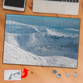Asilmeydan Buzul Dağlar Doğa Manzara 240 Parça 27x40 cm Puzzle Yapboz Tablo