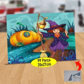 Asilmeydan Cadının Balkabak Evi 99 Parça Puzzle Yapboz Tablo