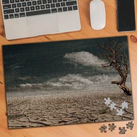 Asilmeydan Çatlamış Toprak Ve Kuru Ağaç 240 Parça 74677 27x40.5 cm Puzzle Yapboz Tablo