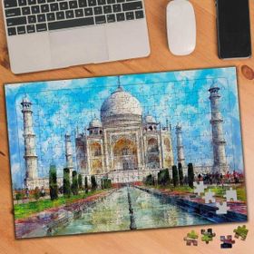 Asilmeydan Çizimsel Taç Mahal 240 Parça 27x40.5 cm Puzzle Yapboz Tablo
