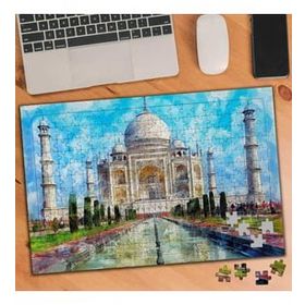 Asilmeydan Çizimsel Taç Mahal 240 Parça 27x40.5 cm Puzzle Yapboz Tablo