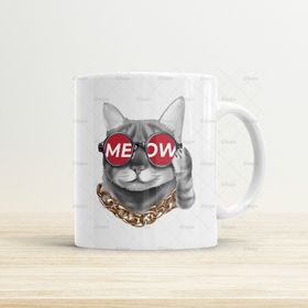 Asilmeydan Cool Cat Sevimli Kedi Kupa Bardak