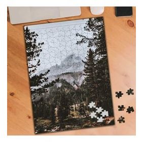 Asilmeydan Dağ Manzaralı Orman 240 Parça Puzzle Yapboz Tablo